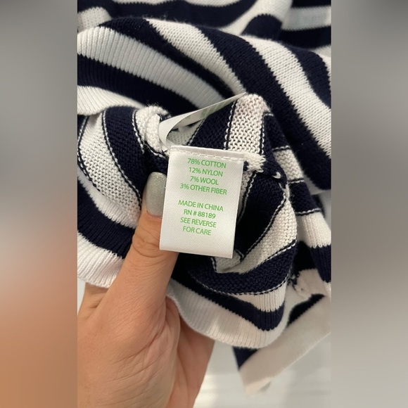 Lilly Pulitzer Women's Pink, Navy & White Sweater, Size XS - Picture 4 of 4